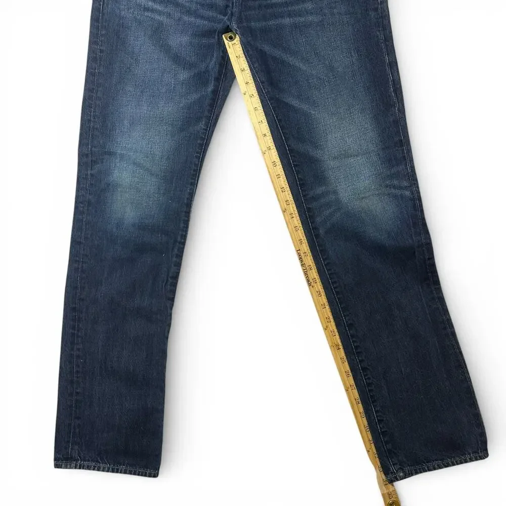 Banana Republic Heritage Jeans Mens Actual Size 36x34 Blue Denim Buttonfly
